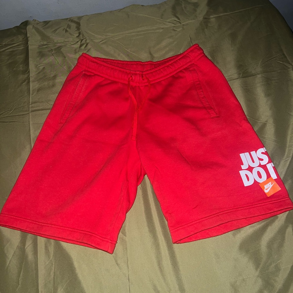 Nike "JUST DO IT" Shorts Red